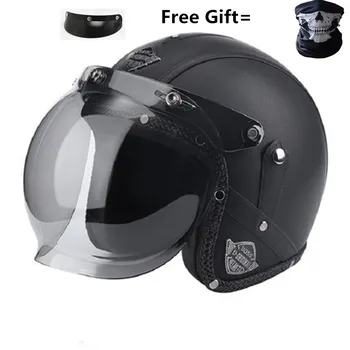 Profesjonalny retro kask Gogle Mask Vintave mask open face helmet cross helmet available DOT approved