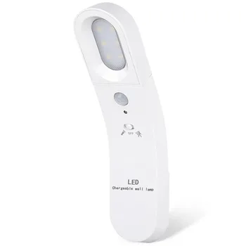 Proste nowoczesne led kinkiet szafka kontrolna lampka USB ładowanie led czujnik ruchu indukcja ludzkiego ciała latarka ratunkowa