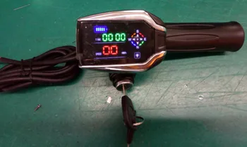 Prędkościomierz GPS +kierownica tocznych skuter elektryczny trójkołowy czujnik rower twist przepustnicy 36v-72v wyświetlacz i zamek wskaźnik baterii