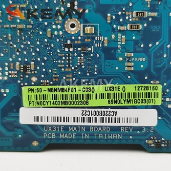 Płyta główna Akemy UX31E dla płyty głównej ASUS ZenBook UX31E płyta główna laptopa ux31e zintegrowany testowa praca DDR3 I7-2677M 4GB