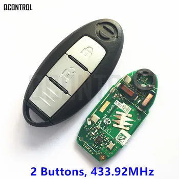 QCONTROL Car Smart Remote Key Fit for NISSAN Qashqai X-Trail Keyless Entry Controller for Continontal 433.92 MHz