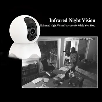 QZT Indoor IP Camera WIFI Tuya Smart Home Security Camera monitoring podczerwieni Niania 360° kamera cctv IP WIFI
