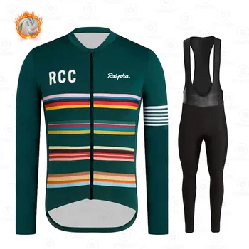RCC Ralvpha zimowe флисовые rowerowe stroje Ropa Ciclismo męski top Jersey odkryty, jazda konna rower górski Rower z długim rękawem konna zestaw
