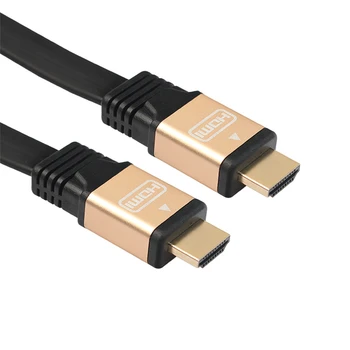 REXLIS pozłacany kabel płaski HDMI HDMI 2.0 (4K x 2K) Szybka obsługa Ethernet wideo 4K 2160p HD 1080p 3D 1m 1.8 m 3m 5m 10m