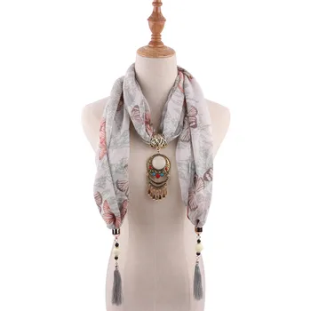 RUNMEIFA biżuteria oświadczenie naszyjnik wisiorek Serce szalik kobiety Czech szalik Foulard Femme akcesoria hidżab sklepy