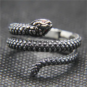Rany&Roy najnowsze unisex żmij pierścień ze stali nierdzewnej 316L Fashion Jewelry Cobra Ring