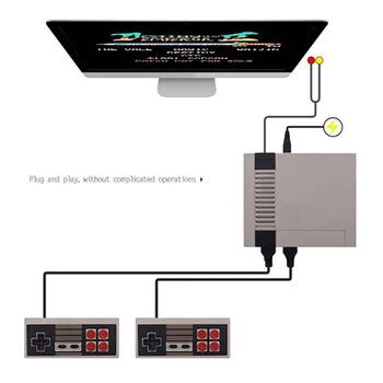 Retro konsole do gier 620 gier dwa pokrętła sterowania mini przenośna konsola do gier AV Line TV podwójny kontroler do gier, odtwarzacz