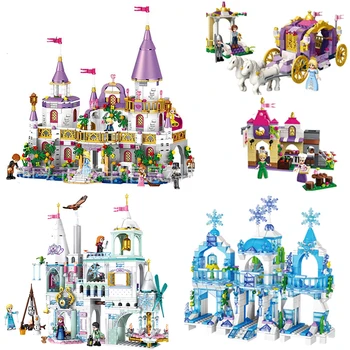 Romantyczna Księżniczka zamek bloki kompatybilność z innym dziewczyna zabawki, prezenty dla dzieci złożenie cegła przyjaciel model zabawki