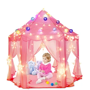 Różowa Księżniczka Zamek Namioty Dzieci Przenośny Dziewczyny Kryty Basen Ogród Mały Dom Składany Gry Namiot Dla Dzieci Kulki Basen Gry Dom