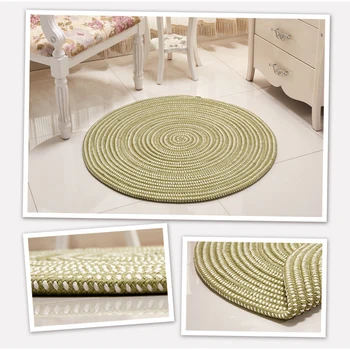 Ręcznie zagęścić okrągłe dywany miękkie, przytulne antypoślizgowe do prania wytrzymałe, ręcznie robione dywany chłonny sypialnia dywan salon mata