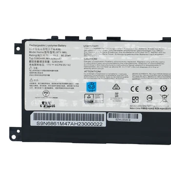 SHUOZB BTY-M6L bateria do laptopa MSI 8RF GS65 PS42 8RB PS63 PS63 8RC 8RE 8RB 8RC 8RF MS-16Q3 15.2 V 5280mAh 80.25 Wh
