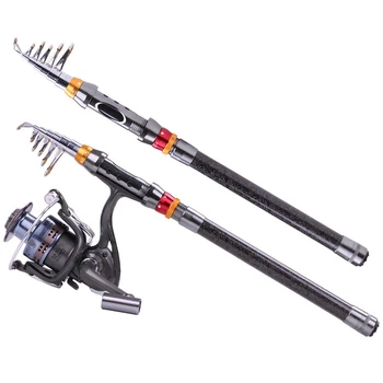 SIECHI Max Steel Rod Carbon Spinning Casting Fishing Rod with 1.8 m 2.1 m 2.4 m, 2.7 m, 3.0 m 3.6 m Baitcasting Rod for Bass Fishing