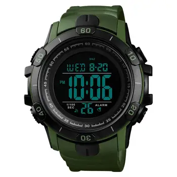 SKMEI 1475 męskie zegarki Sportowe na świeżym powietrzu wyświetlacz cyfrowy wodoodporny zegarek nocne zapalona sygnalizacja prezent