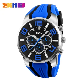 SKMEI top luksusowej marki zegarek kwarcowy zegarek moda męska casual zegarek wodoodporny zegarek sportowy Relogio Masculino 9128