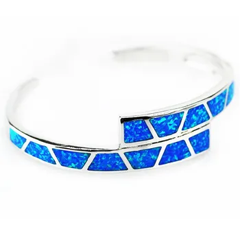 SZ0058 charakterystyczne bransoletki z niebieski opal i bransoletki dla kobiet w biżuterii OL Style Party Accessories
