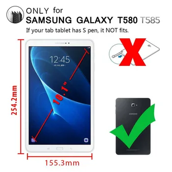 Samsung Samsung Galaxy Tab A 10.1 inch SM-T580 T585 T587 Tablet Case do Samsung Galaxy Tab A 10.1 Cover 360 Rotating Stand Case