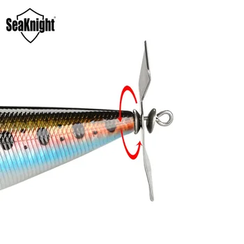 SeaKnight SK048 Topwater Popper przynęta 29 g 100 mm pływające przynęty przynęty z metalowym śmigłem VMC haczyki do łowienia ryb