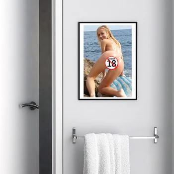 Sexy Model Ciała Na Plaży Tapety Sztuka Płótnie Plakat Obraz Olejny Obraz Ścienny Drukowanie Główna Sypialnia Łazienka Dekoracja Dzieła Sztuki