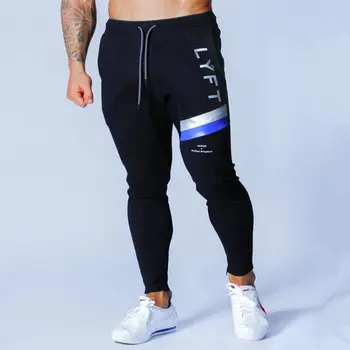 Siłownia fitness spodnie dresowe Męskie spodnie do biegania bawełniane wąskie biegowe spodnie dresowe sportowe spodnie dresowe męskie jogging marki odzież sportowa