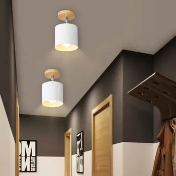 Skandynawska sypialnia lampa sufitowa nowoczesny, minimalistyczny twórczy 180° obrotowy salon sypialnia balkon, ganek, korytarz korytarz lampa