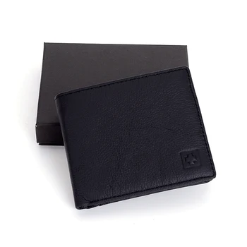 Skóra naturalna męskie portfele moda krótki podwójny portfel RFID zablokować uchwyt karty kredytowej kopertówka męska marka biznes portfela R1