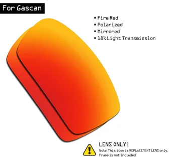 SmartVLT spolaryzowane okulary wymienne soczewki dla Oakley Gascan - Fire Red