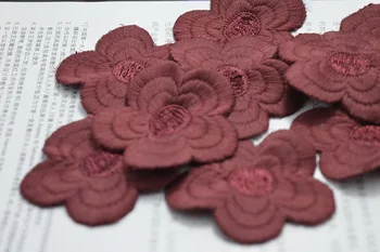 Somelace Size5.5*5.5cm10pieces/lot) do szycia kwiatowy kwiatowy motyw Venise koronki aplikacja dla odzieży hafty Koronki patch