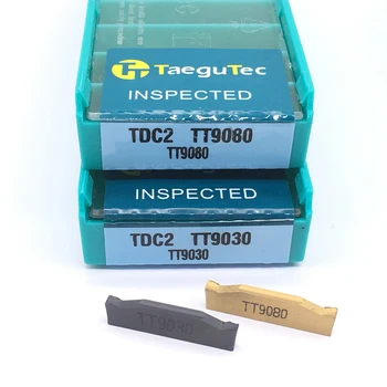 Sprzedaż 10szt TDC2 TDC3 TDC4 TT9030 TT9080 pełnowęglikowe wkładki tnące tokarka rowki narzędzia tokarskie narzędzia CNC