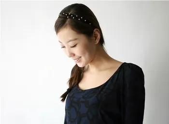 Sprzedaż hurtowa moda handmade mini skóra z koronki artystycznej koreański styl akcesoria do włosów opaski moda dla kobiet