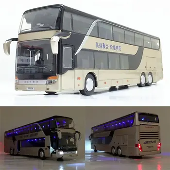 Sprzedaż wysokiej jakości 1:32 stopu ciągnąć temu model autobusu,wysoka imitacja podwójny autobus,flash samochodzik, bezpłatna wysyłka
