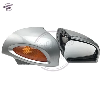 Srebrny motocykl lusterka kierunkowskazy reflektory pokrywa motocross lustro etui do BMW R1100 RT R1100 RTP R1150 RT