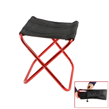 Stop aluminium składane krzesło wędkarskie lekki odkryty przenośny składany kemping siedzenia marsz krzesło z torbą do przechowywania