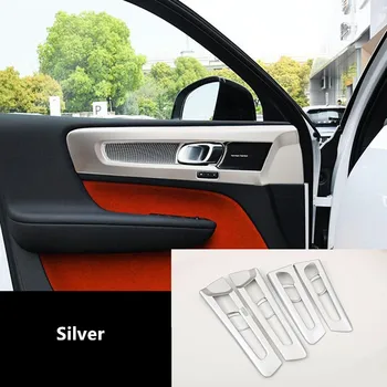 Stylizacja samochodu wewnętrzna klamka ramka dekoracji pokrywa wykończenie dla Volvo XC40 2018-2021 LHD samochodowe, akcesoria do wnętrz