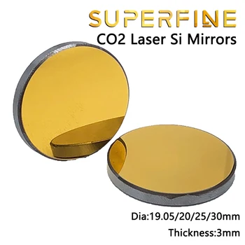 Superfine pack of one CO2 Si laser mirror dia 19 20 25 30mm grubość 3mm for laser graving cutting machine parts