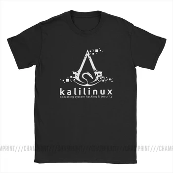 System Kali Linux Hacking i bezpieczeństwo koszulka męska bawełna t-shirt Backtrack Ubuntu Mint trójniki odzież plus size
