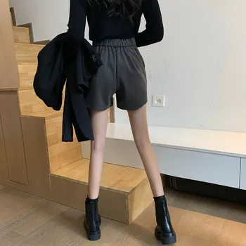 Szorty Damskie stałe biuro Lady nowe modne grube moduły All-match plus rozmiar 3XL BF odzież robocza Harajuku proste spodnie