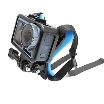 TUYU regulowane mocowanie paska kasku motocyklowego do GoPro Hero7/6/5/4 sj4000 h9 Xiaomi Yi 4k DJI akcesoria do kamer sportowych