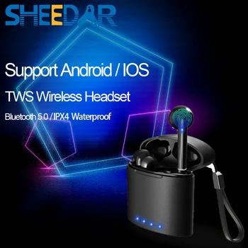TWS Bluetooth, słuchawki Bezprzewodowe, słuchawki stereo sportowe wodoodporne słuchawki słuchawki wsparcie dla Android smartphone IOS