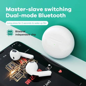 TWS Wireless Bluetooth 5.0 In Ear sportowy zestaw słuchawkowy z mikrofonem słuchawki stereo dla telefonów z systemem Android i iOS ładowania skrzynią