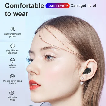 TWS słuchawki Bluetooth wyświetlacz cyfrowy sport jogging słuchawki bezprzewodowe sterowanie dotykowe HIFI ustawienia wsparcie dla iOS/Android
