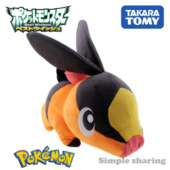 Takara Tomy Tomica Pokemon Tepig Figures Wild Boar Puppets Hot Pop Baby Plush Toys Funny Magic Kids Doll