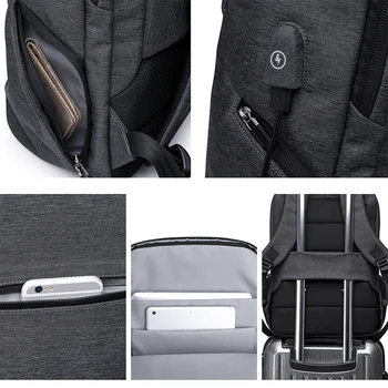 Tangcool wielofunkcyjny USB ładowanie mężczyźni 15-calowy laptop plecaki dla nastolatek moda mężczyźni Mochila wolny czas podróży plecak