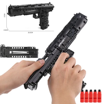 Technic Gun 563PCS Desert Eagle PISTOL Toy Model Military Building Blocks Weapon Set Game Gun zabawki dla dzieci prezent