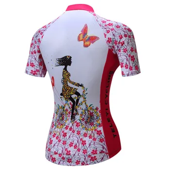 Teleyi Summer Riding Women Cycling Jersey Oddychającym MTB Bike Jersey Quick Dry bar, Bicycle Shirt Maillot Wicking Cycling Clothing