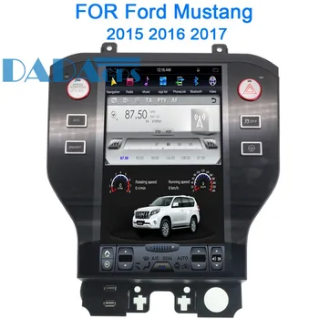Tesla Style Android Car GPS Navigation Headunit For Ford Mustang 2016 2017 no Car DVD Player Stereo Multimedia Audio, nawigacji satelitarnej