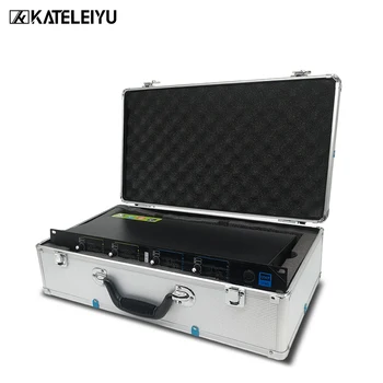Top Professional 4 Channel, UHF Wireless karaoke Microphone System with carry case handhled MIC for Stage Church wedding