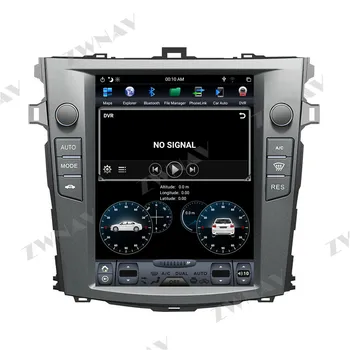 Toyota corolla car Gps navigation 10,4-calowy samochodowy odtwarzacz multimedialny z systemem Android 9 PX6 4+128G Tesla IPS screen 2007-2012