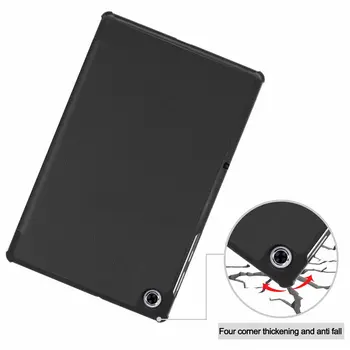 Tri-Folding Folio PU skórzane etui podstawka etui do Lenovo M10 FHD Plus TB-X606F Tablet