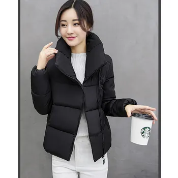 UHYTGF Winter Woman Coats Cotton 2018 Korean Plus size Short Down Cotton Warm Coat girl Fashion Elegant Student Jacket Women 401