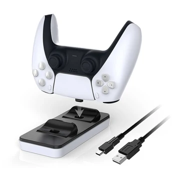 USB C Gamepad Dual Charger Playing Elements łatwa gra dla Playstation 5 PS5 kontroler joystick Power Stand